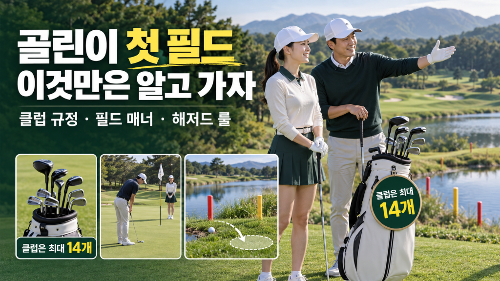 골프 초보자가 알아야 할 클럽 규정과 필드 매너 및 해저드 룰
